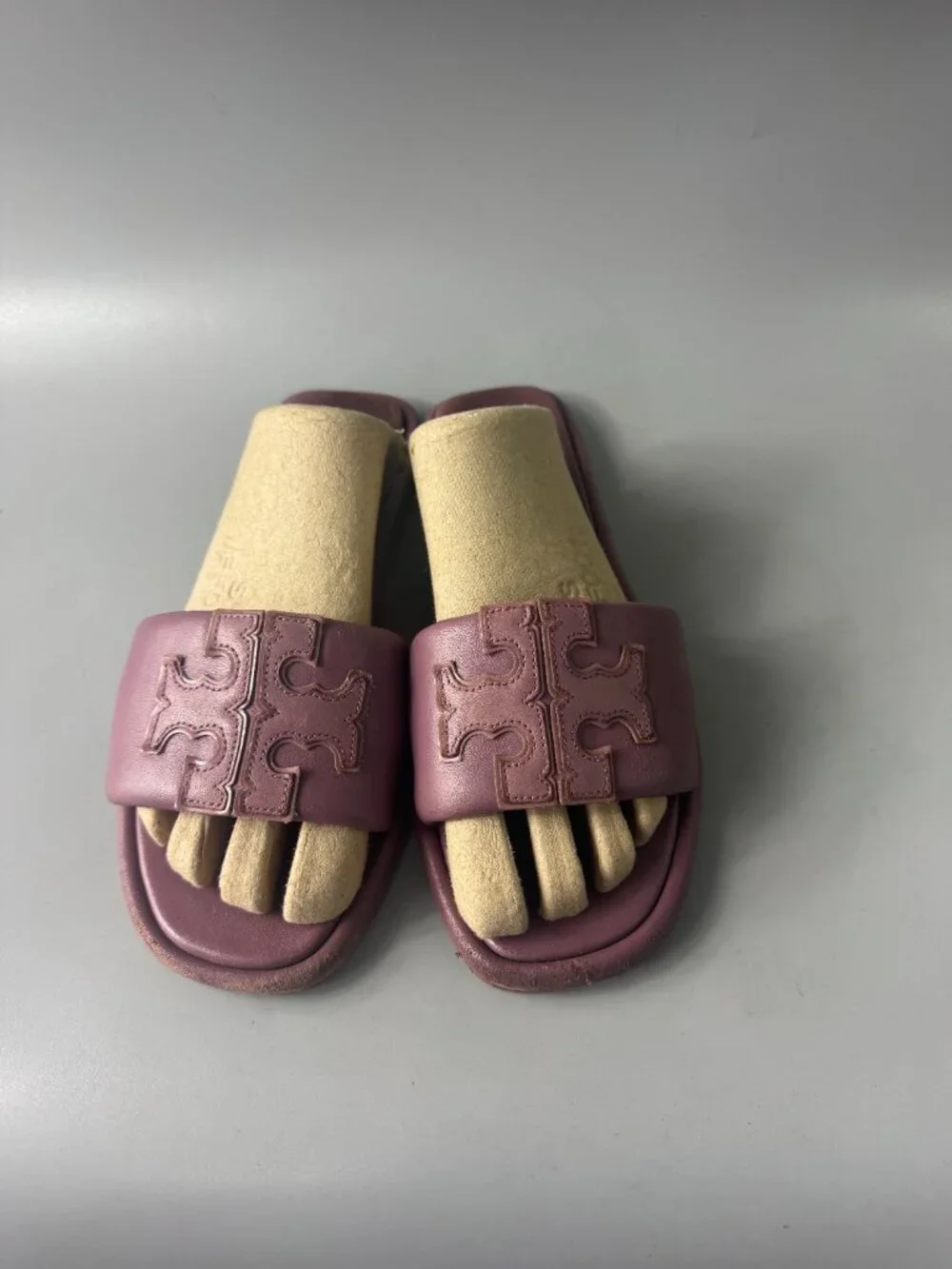 Tory Burch Double T Sport Slide Cipria, Size 8